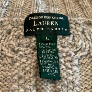 Grey Lauren mock tneck sweater